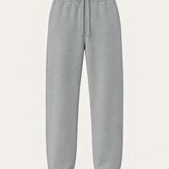 The Loopback Sweatpant in Iron, photographed front on.